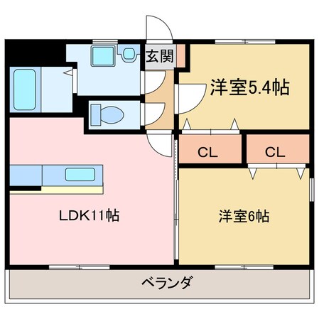 サンパティーク・1の物件間取画像